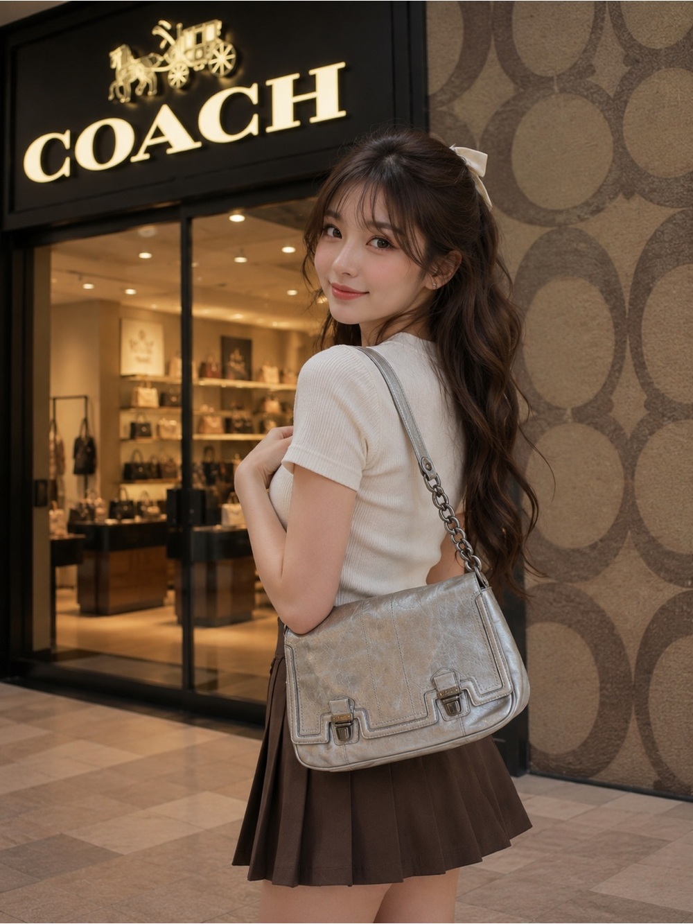 Coach Poppy Distressed Italian Leather- EUC! LIKE NEW 
11”-17925